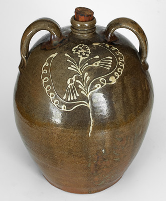 Exceptional C. Rhodes / Maker (Collin Rhodes, Edgefield District, SC) Four-Gallon Double-Handled Stoneware Jug