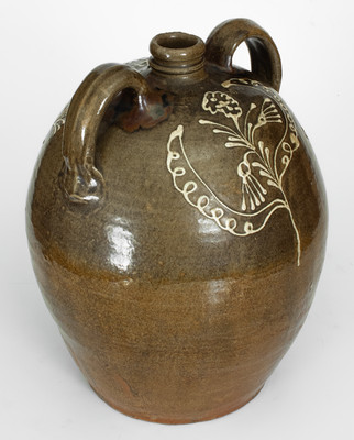 Exceptional C. Rhodes / Maker (Collin Rhodes, Edgefield District, SC) Four-Gallon Double-Handled Stoneware Jug