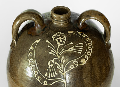 Exceptional C. Rhodes / Maker (Collin Rhodes, Edgefield District, SC) Four-Gallon Double-Handled Stoneware Jug