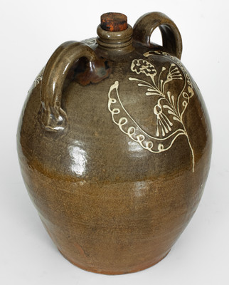 Exceptional C. Rhodes / Maker (Collin Rhodes, Edgefield District, SC) Four-Gallon Double-Handled Stoneware Jug