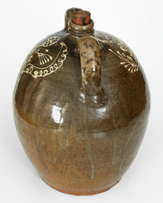 Exceptional C. Rhodes / Maker (Collin Rhodes, Edgefield District, SC) Four-Gallon Double-Handled Stoneware Jug