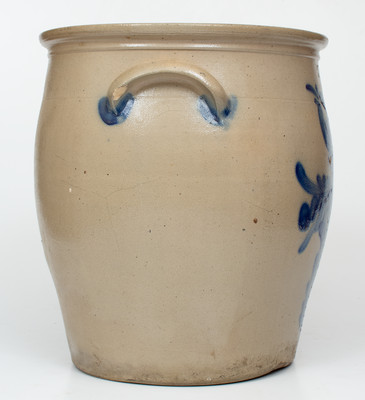 5 Gal. COWDEN & WILCOX / HARRISBURG, PA Stoneware Jar w/ Elaborate Floral Decoration