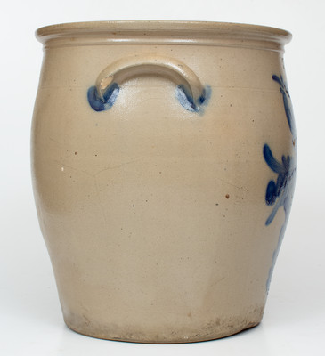 5 Gal. COWDEN & WILCOX / HARRISBURG, PA Stoneware Jar w/ Elaborate Floral Decoration