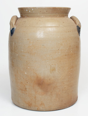 3 Gal. COWDEN & WILCOX / HARRISBURG, PA Stoneware Jar w/ Fine Leaf Decoration