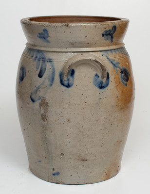 Very Unusual P. HERRMANN / BALTO. Stoneware Jar w/ Floral Decoration, Peter Herrmann, Baltimore, MD