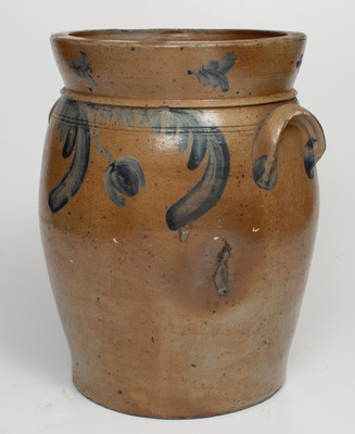 Very Unusual P. HERRMANN / BALTO. Stoneware Jar w/ Floral Decoration, Peter Herrmann, Baltimore, MD