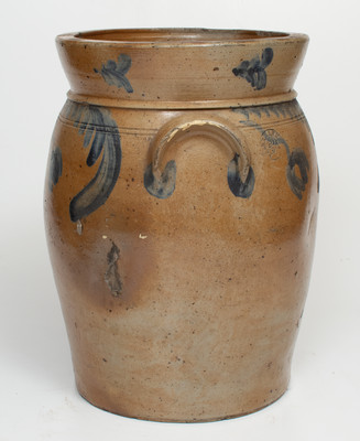 Very Unusual P. HERRMANN / BALTO. Stoneware Jar w/ Floral Decoration, Peter Herrmann, Baltimore, MD