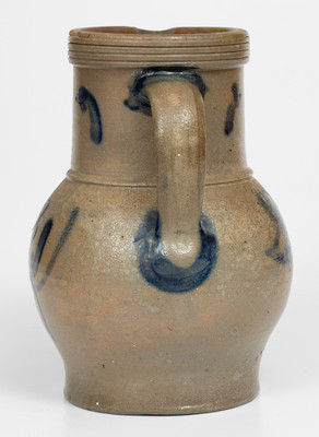 Attrib. E. B. Hissong, Cassville, PA Stoneware Pitcher w/ Floral Decoration