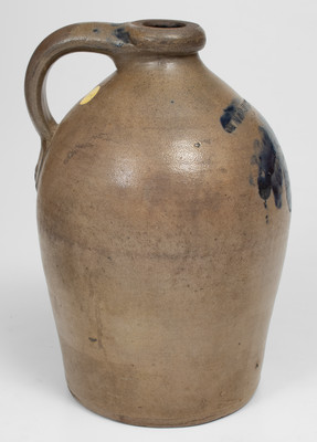 William MOYER / HARRISBURG Stoneware Jug w Cobalt Decoration, 1858-61