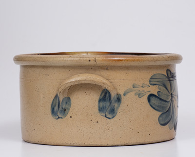 Rare and Fine HARRISBURG PA (John Young) Stoneware Butter Crock, 1856-1858