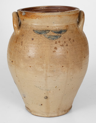 Attrib. Frederick Carpenter, Charlestown / Boston, MA Stoneware Jar w/ Impressed Designs