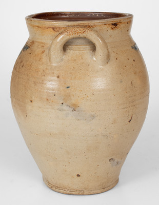 Attrib. Frederick Carpenter, Charlestown / Boston, MA Stoneware Jar w/ Impressed Designs