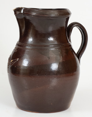 Rare H. HUMISTON / SOUTH-AMBOY Stoneware Pitcher w/ Applied Eagle Decoration