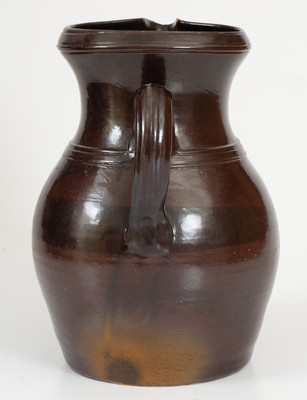 Rare H. HUMISTON / SOUTH-AMBOY Stoneware Pitcher w/ Applied Eagle Decoration