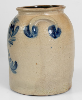 Rare COWDEN & WILCOX / HARRISBURG, PA Stoneware Jar w/ Elaborate Decoration