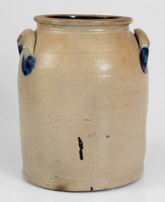 Rare COWDEN & WILCOX / HARRISBURG, PA Stoneware Jar w/ Elaborate Decoration