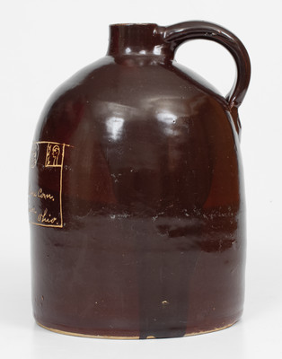 Unusual California Wine Company Advertising Jug, Lima, Ohio