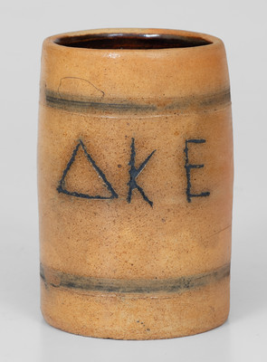 Delta Kappa Epsilon Stoneware Fraternity Mug, possibly Pewtress, New Haven, CT