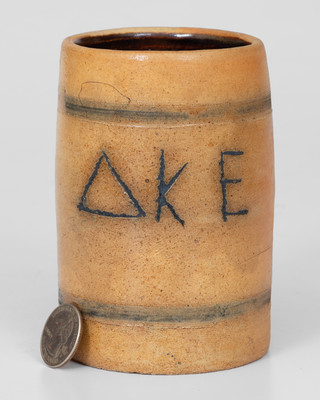 Delta Kappa Epsilon Stoneware Fraternity Mug, possibly Pewtress, New Haven, CT