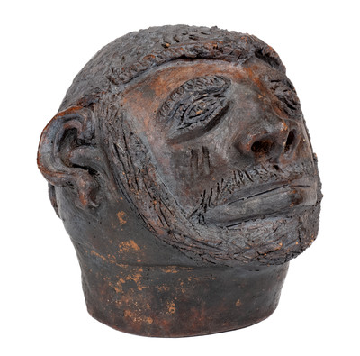 Figural Ceramic Folk Art Head