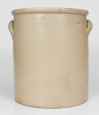 5 Gal. N. WHITE & CO. BINGHAMTON Stoneware Crock w/ Cobalt Bird-in-Urn Decoration