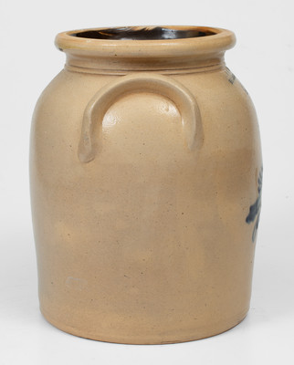 1 1/2 Gal. J. & E. NORTON / BENNINGTON, VT Stoneware Bird Jar