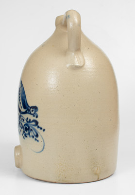 Outstanding 6 Gal. NEW YORK / STONEWARE CO. Jug Cooler w/ Bold Pecking Chicken Decoration