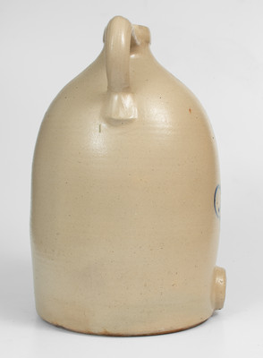 Outstanding 6 Gal. NEW YORK / STONEWARE CO. Jug Cooler w/ Bold Pecking Chicken Decoration