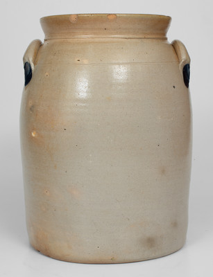 3 Gal. COWDEN & WILCOX / HARRISBURG, PA Stoneware Jar w/ Elaborate Floral Decoration