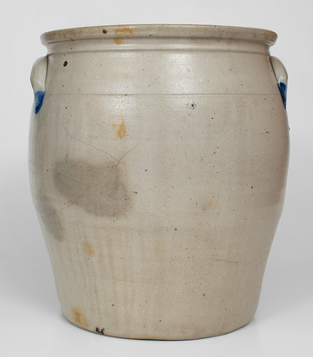 6 Gal. COWDEN & WILCOX / HARRISBURG, PA Stoneware Jar w/ Elaborate Floral Decoration