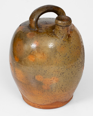 Unusual Redware Harvest Jug, probably Pennsylvania