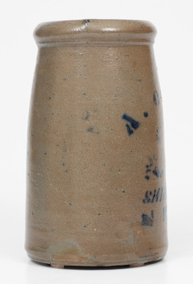 A. CONRAD / SHINNSTON, W. VA Stoneware Canning Jar