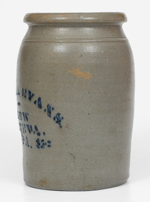 Rare ENEIX & EVANS / NEW GENEVA, PA Stoneware Jar