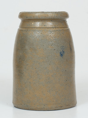 Small-Sized A. CONRAD / NEW GENEVA / FAYETTE CO., PA Stoneware Canning Jar