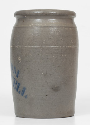 Scarce Half-Gallon FROM / J. LITTELL (Greensboro, PA) Stoneware Jar