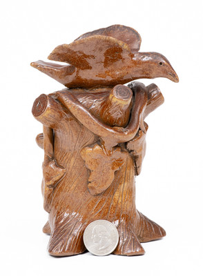 Ohio Sewertile Bird-on-Stump Figure