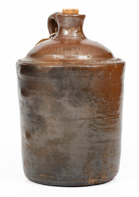 HAHN (Trenton, South Carolina) Stoneware Shoulder Jug, late 19th century