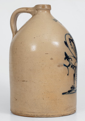 Two-Gallon J. & E. NORTON / BENNINGTON, VT Stoneware Pheasant Jug, circa 1855