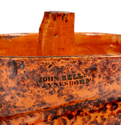 JOHN BELL / WAYNESBORO, Pennsylvania Redware Food Mold