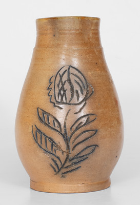 1/2 Gal. Stoneware Pitcher with Incised Decoration, possibly William Macquoid, Manhattan