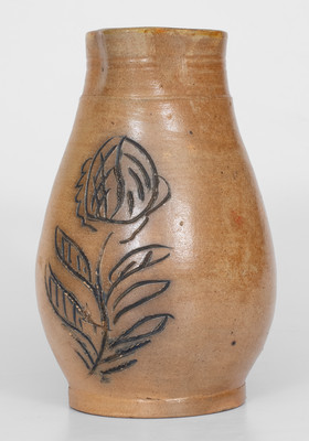 1/2 Gal. Stoneware Pitcher with Incised Decoration, possibly William Macquoid, Manhattan