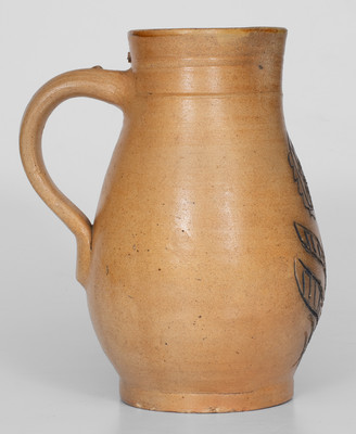 1/2 Gal. Stoneware Pitcher with Incised Decoration, possibly William Macquoid, Manhattan