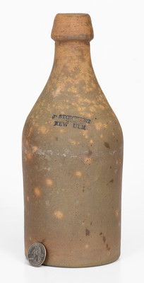 Unusual NEW ULM, Minnesota Stoneware Bottle