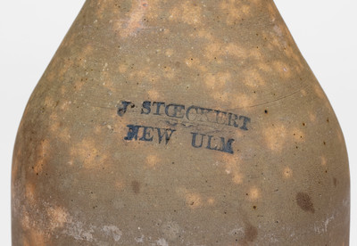 Unusual NEW ULM, Minnesota Stoneware Bottle