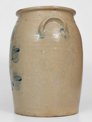 6 Gal. Beaver, Pennsylvania Stoneware Jar with Floral Decoration