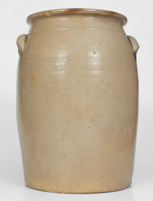 6 Gal. Beaver, Pennsylvania Stoneware Jar with Floral Decoration