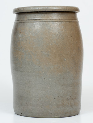 HAMILTON & JONES / GREENSBORO, PA Stoneware Jar w/ Large Name Stencil