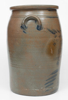 8 Gal. R. T. WILLIAMS / NEW GENEVA, PA Stoneware Jar, c1880