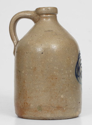 1/2 Gal. NY State Stoneware Jug w/ Slip-Trailed Decoration, circa 1870