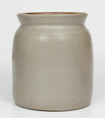 1 Gal. CORTLAND, New York Stoneware Jar w/ Floral Decoration